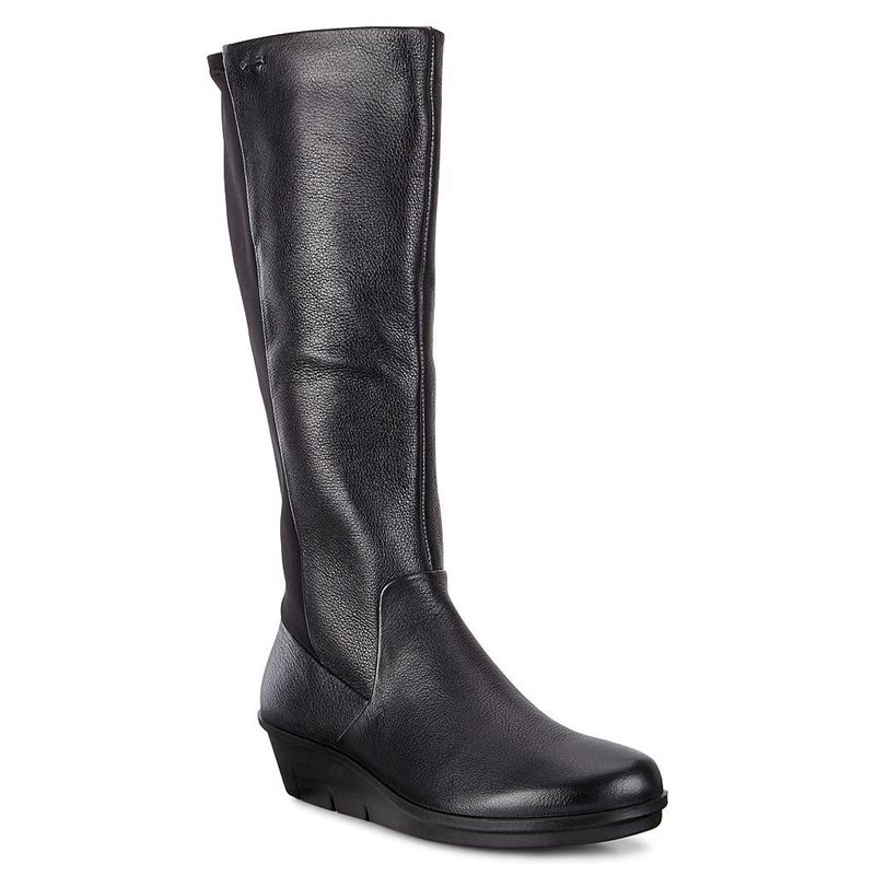 Women Boots Ecco Skyler - Heels Black - India CRSNTD648